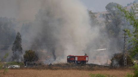 Israeli jets strike targets in Lebanon after missile barrage hits northern areas